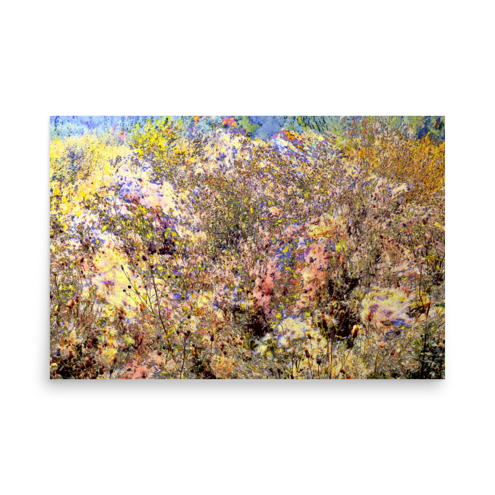 Indian Summer rustic nature autumn grass wall art- Barulins.shop