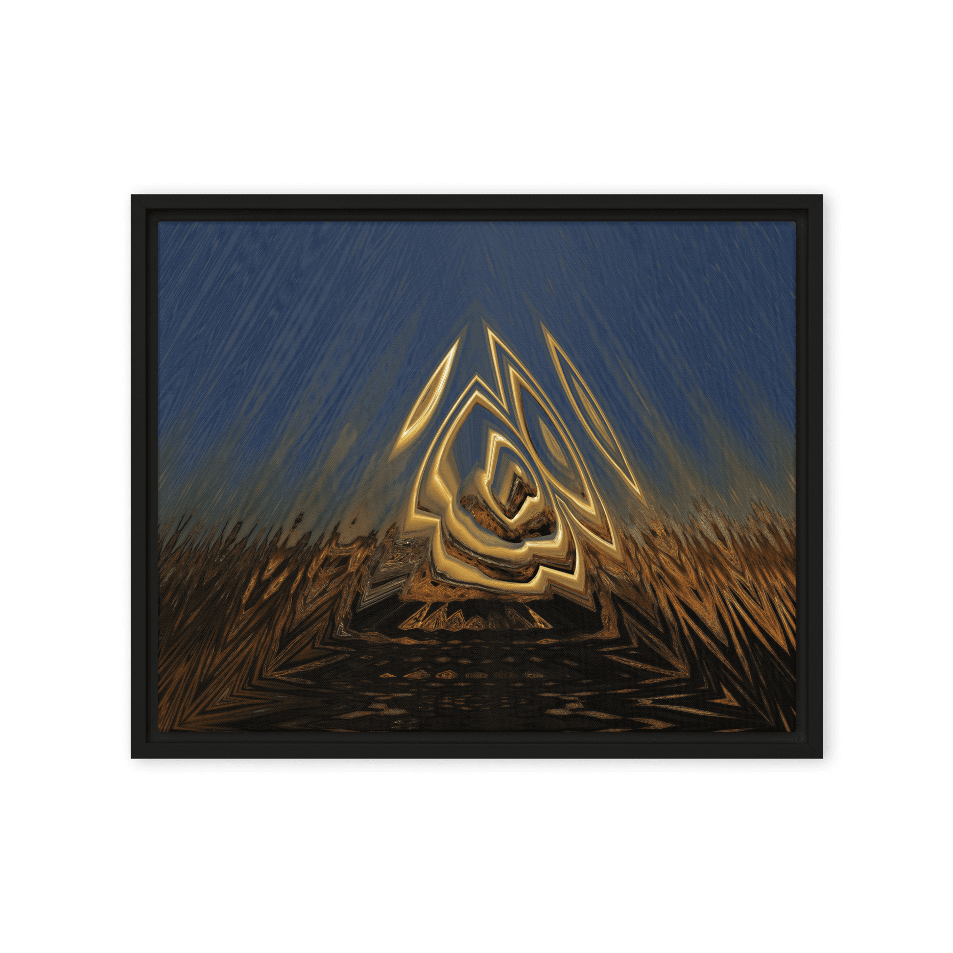 Somewhere Out There in the Sunset atmospheric sunset landscape wall art- Barulins.shop