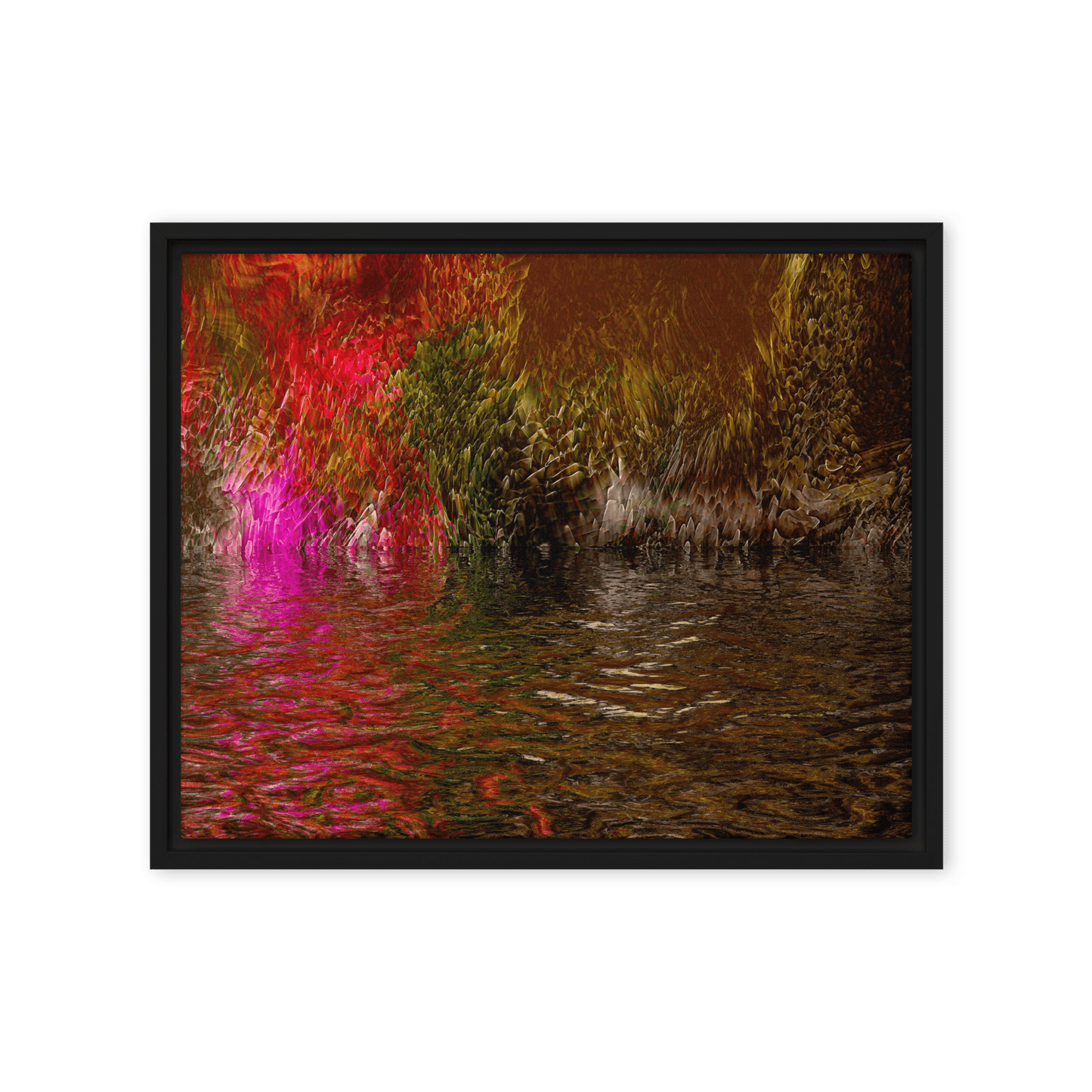 Mysterium II enigmatic abstract dark tones wall art- Barulins.shop