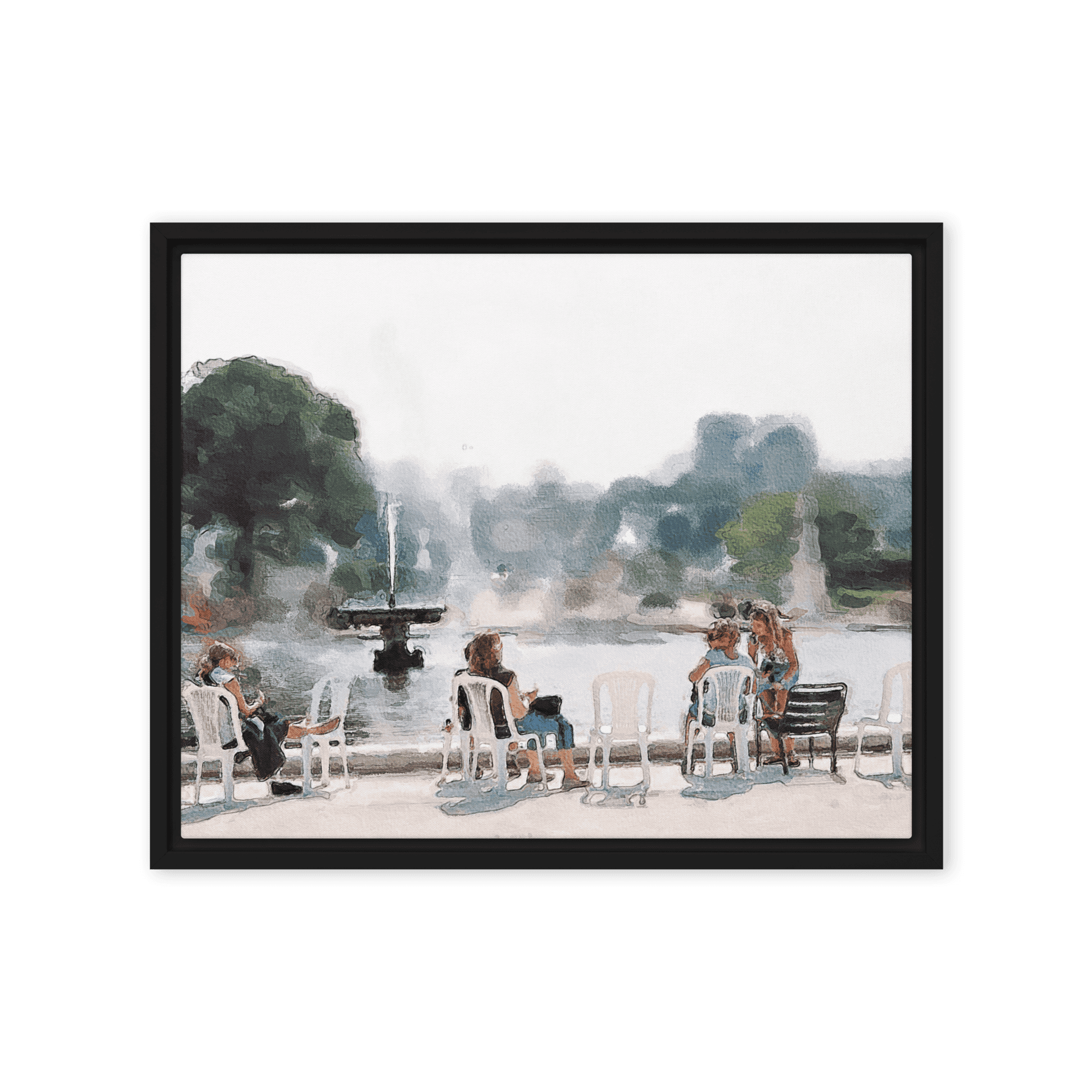 Le jardin des Tuileries. Hot June.