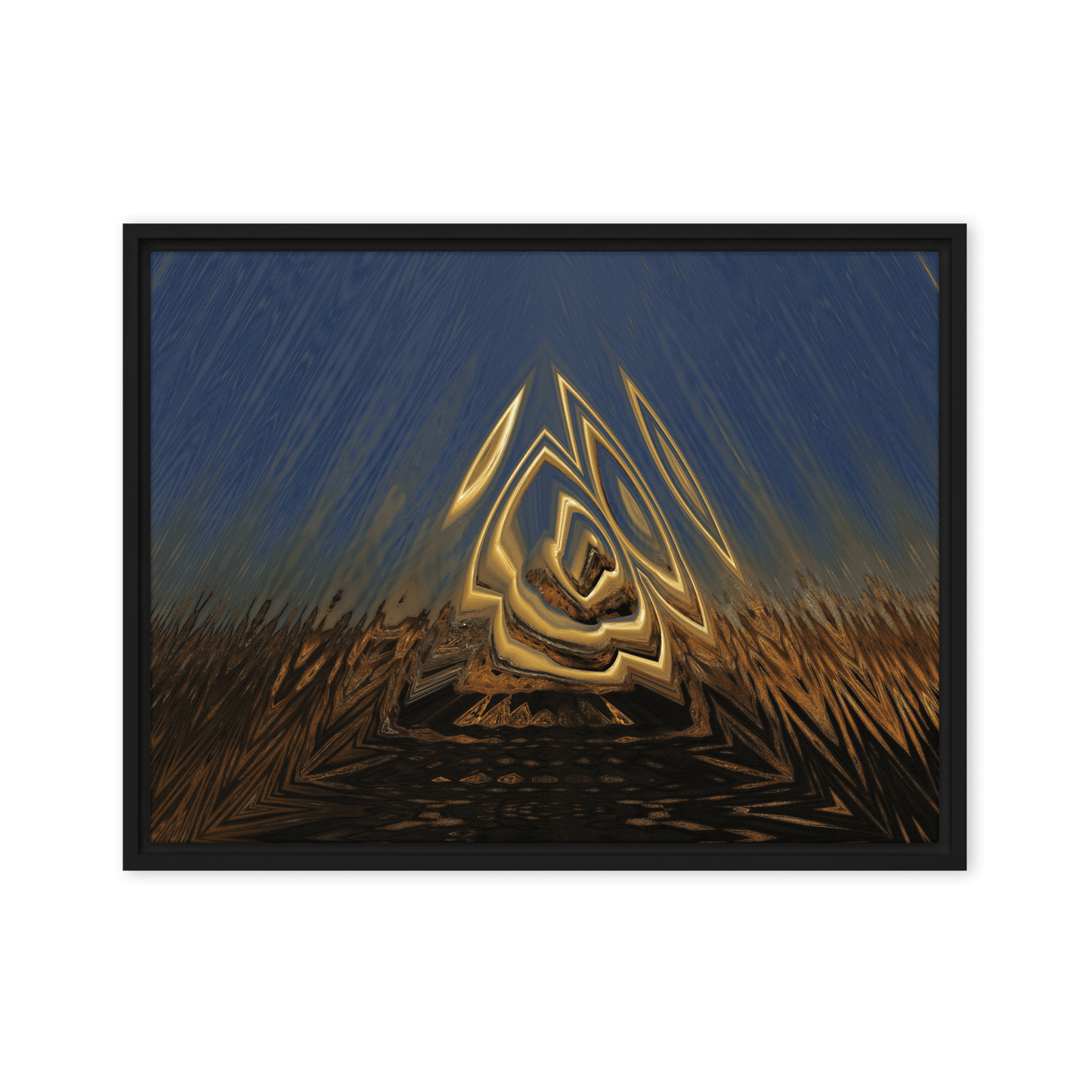 Somewhere Out There in the Sunset atmospheric sunset landscape wall art- Barulins.shop