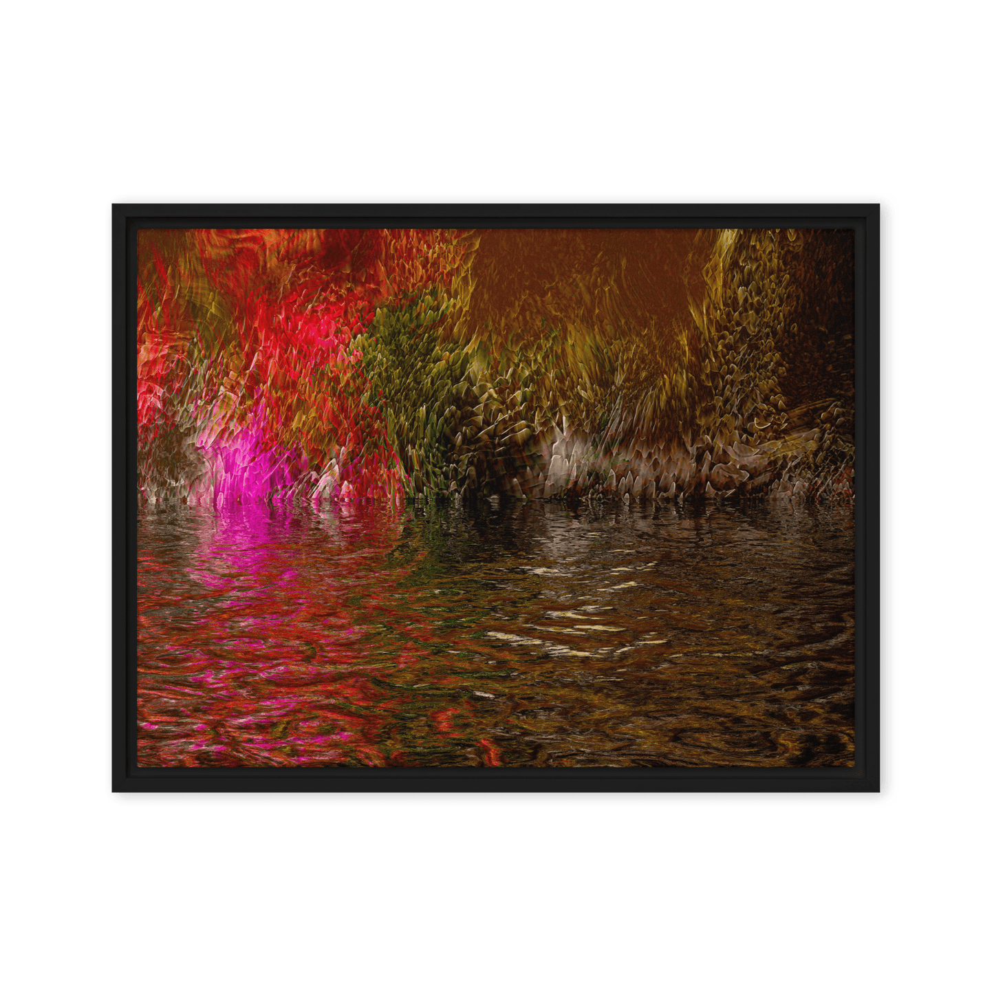 Mysterium II enigmatic abstract dark tones wall art- Barulins.shop