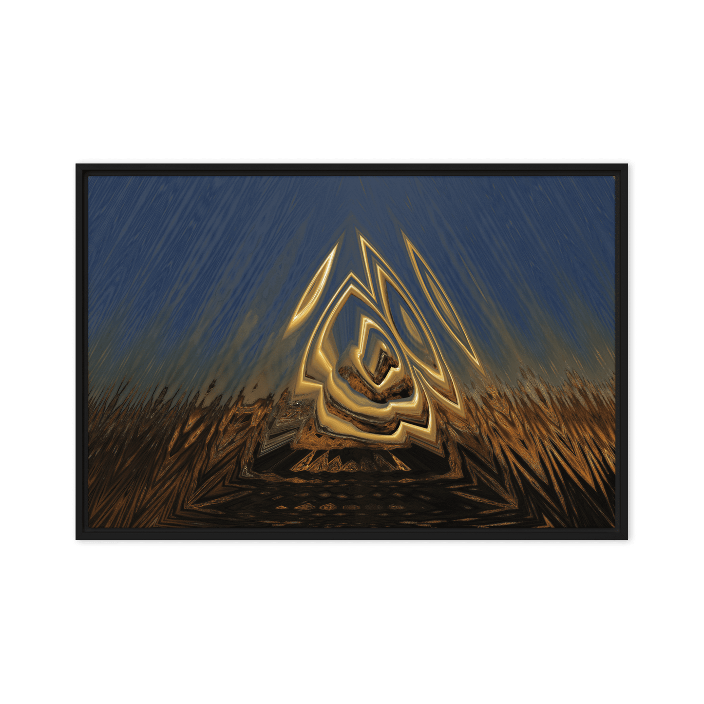Somewhere Out There in the Sunset atmospheric sunset landscape wall art- Barulins.shop