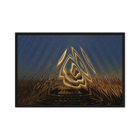 Somewhere Out There in the Sunset atmospheric sunset landscape wall art- Barulins.shop