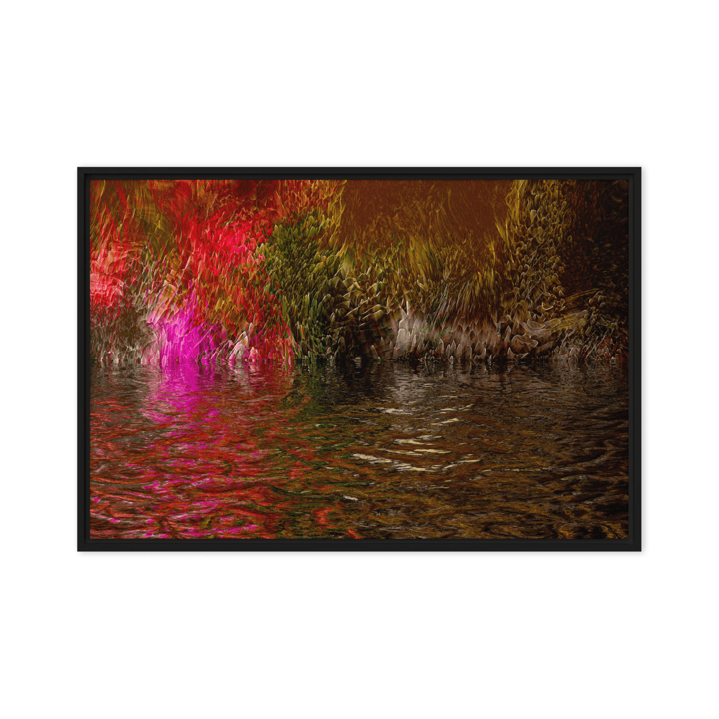 Mysterium II enigmatic abstract dark tones wall art- Barulins.shop
