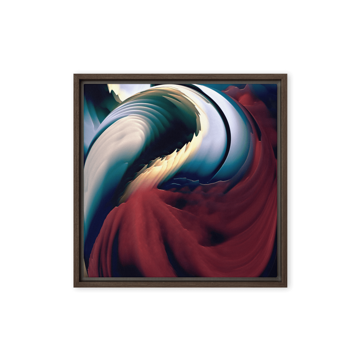 Lines in Red bold geometric red lines abstract wall art- Barulins.shop