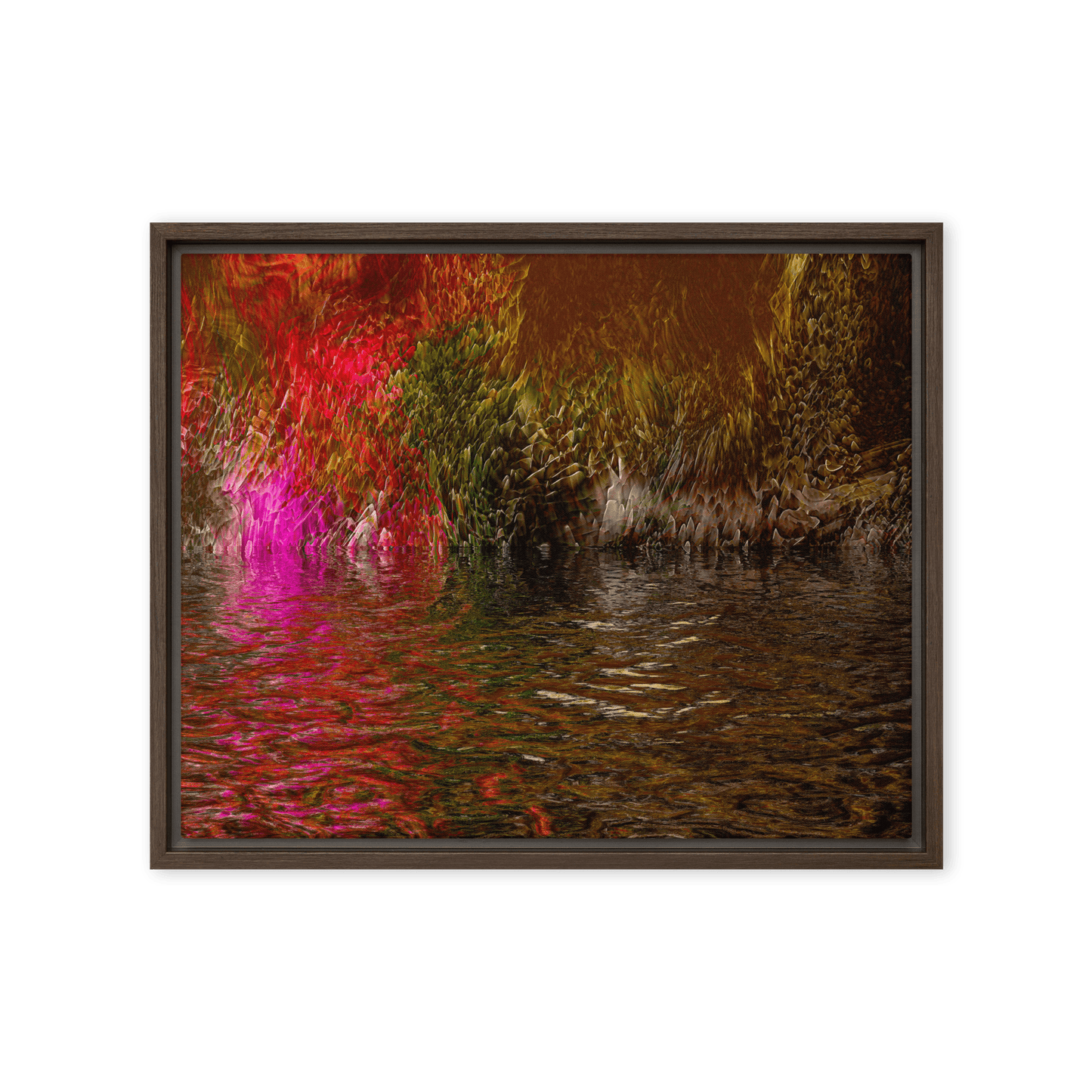 Mysterium II enigmatic abstract dark tones wall art- Barulins.shop