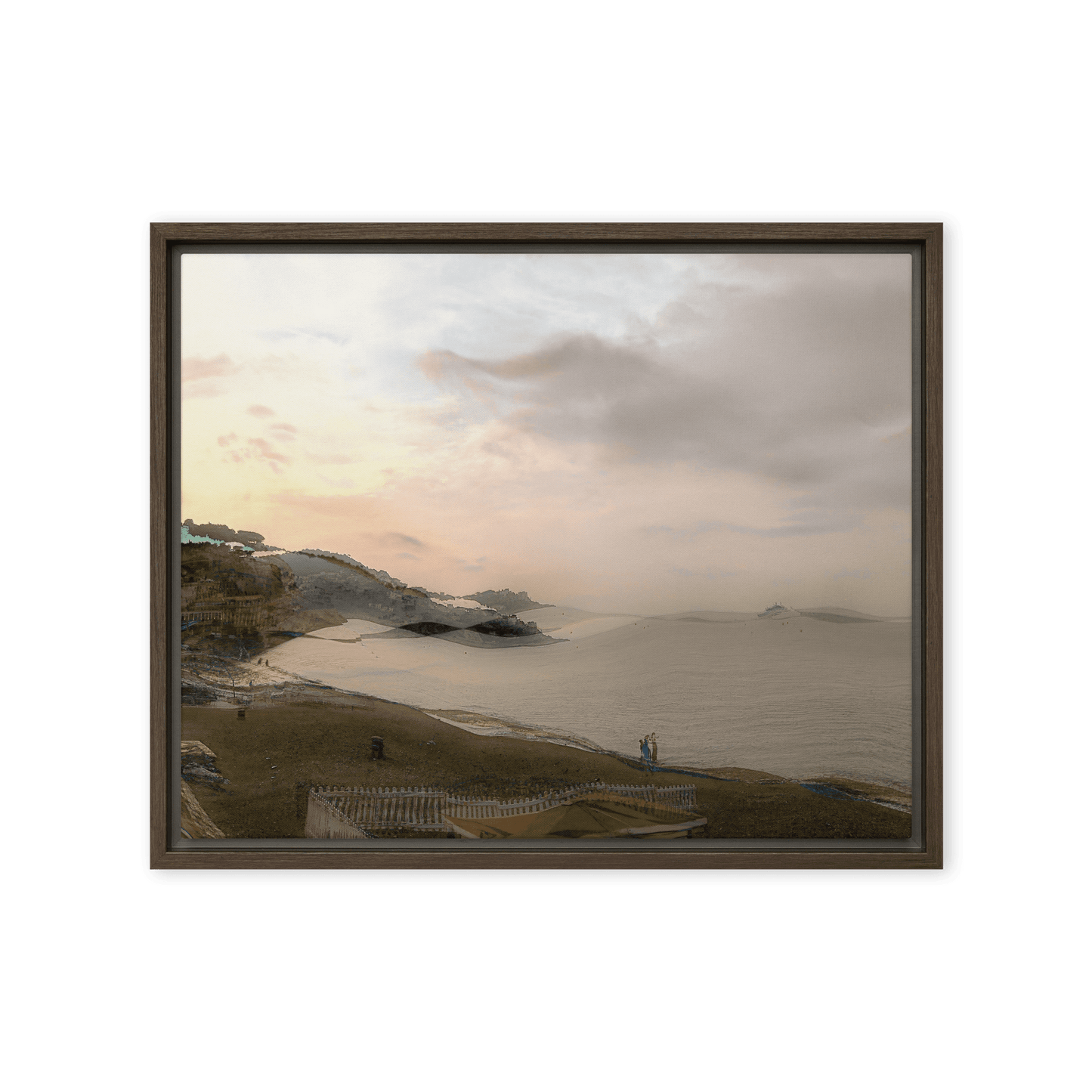 Nice Evening Beach French Riviera coastal sunset wall art- Barulins.shop