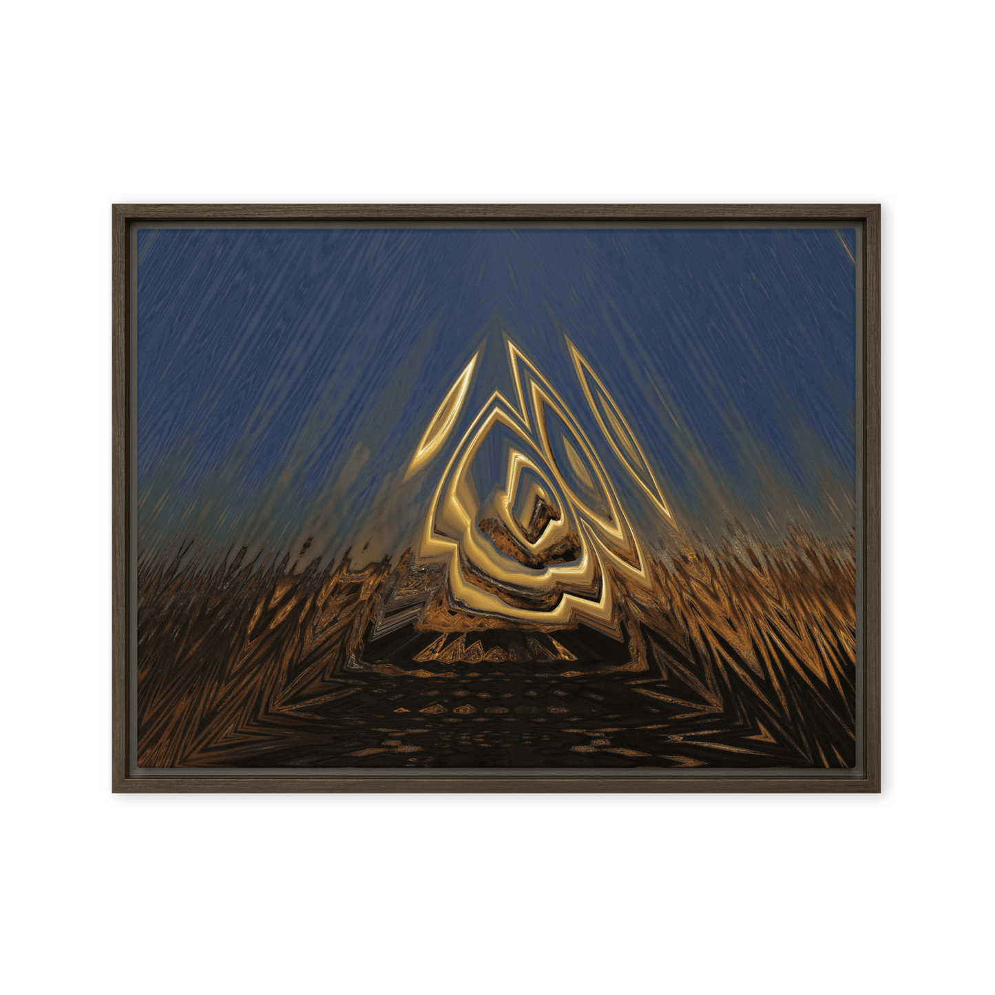 Somewhere Out There in the Sunset atmospheric sunset landscape wall art- Barulins.shop