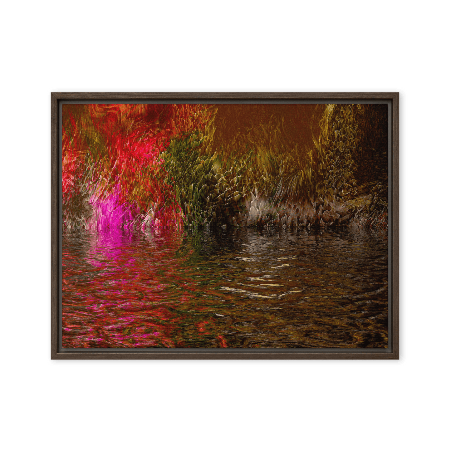 Mysterium II enigmatic abstract dark tones wall art- Barulins.shop