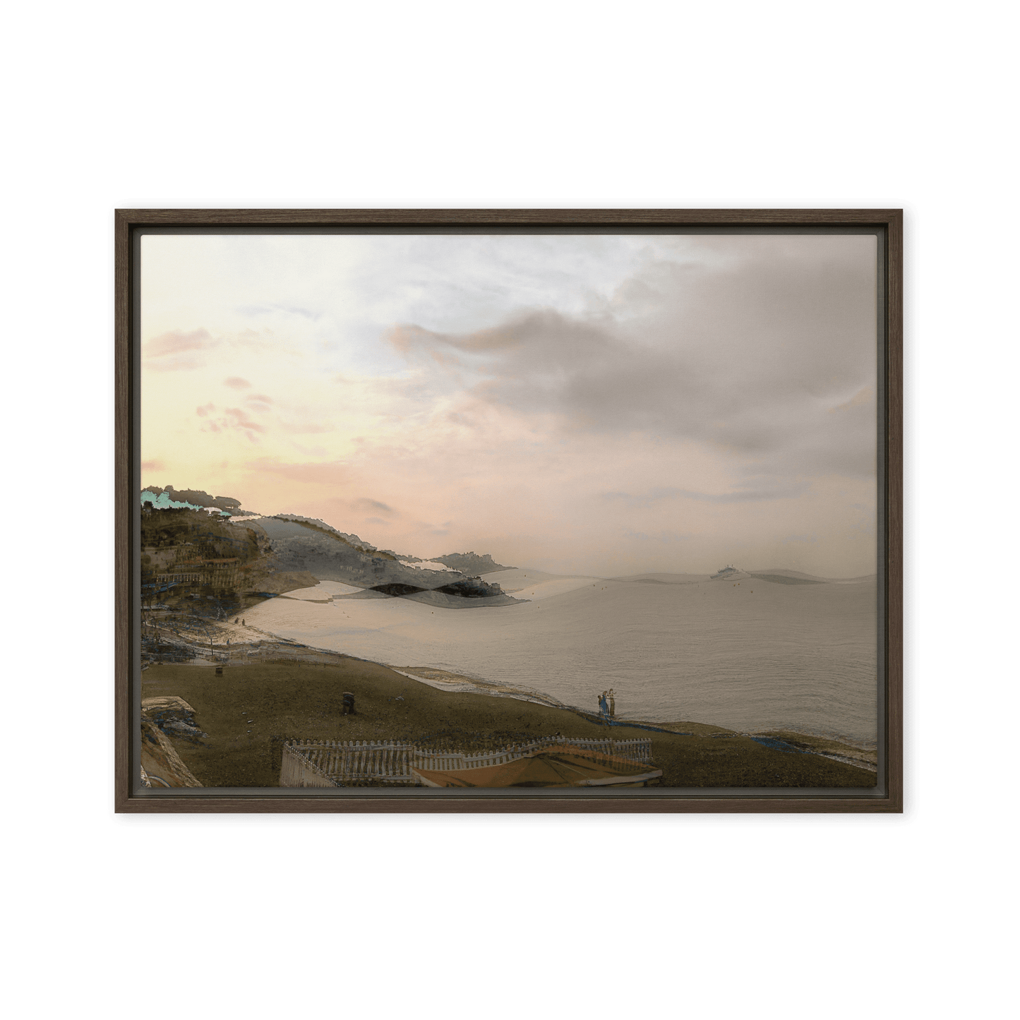 Nice Evening Beach French Riviera coastal sunset wall art- Barulins.shop