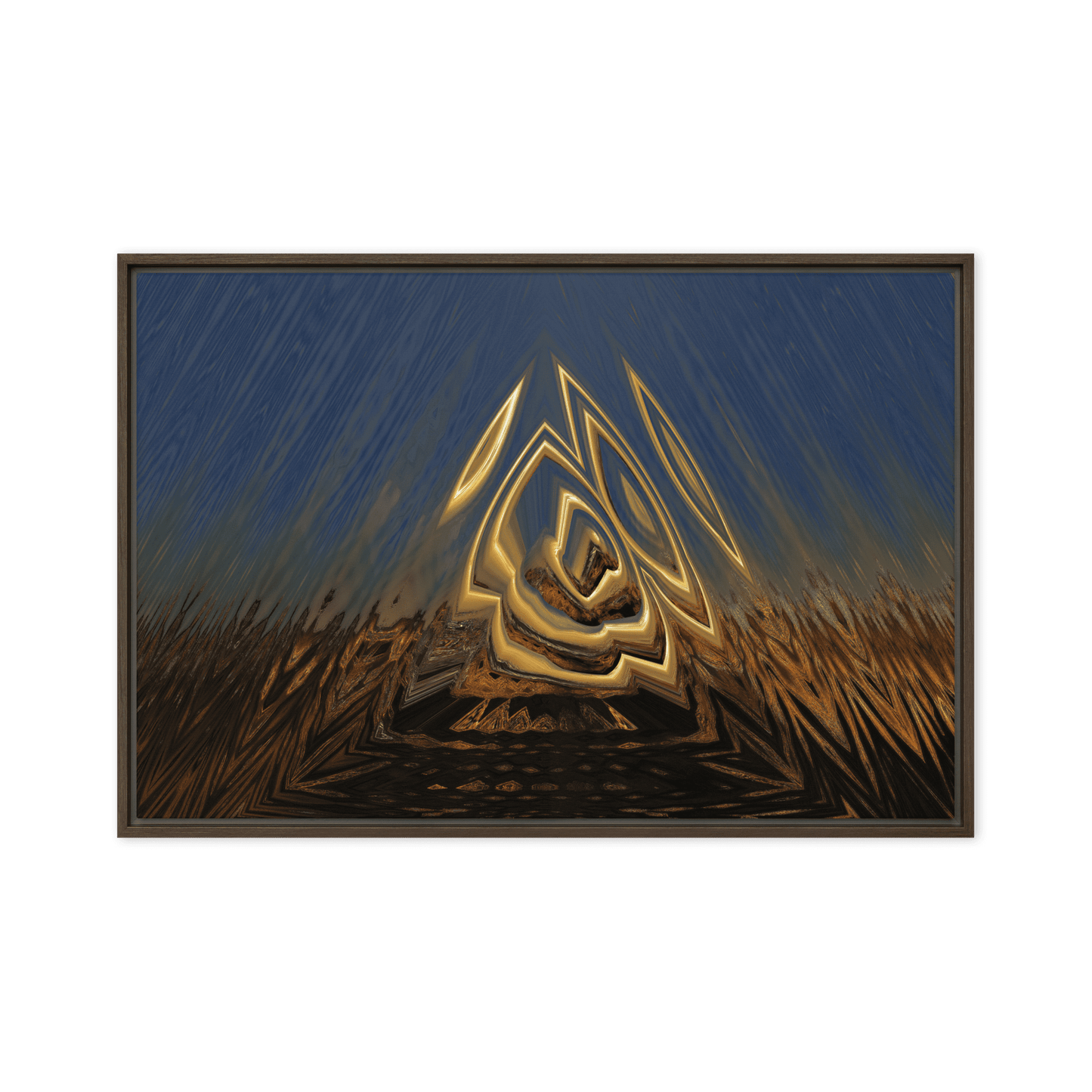 Somewhere Out There in the Sunset atmospheric sunset landscape wall art- Barulins.shop