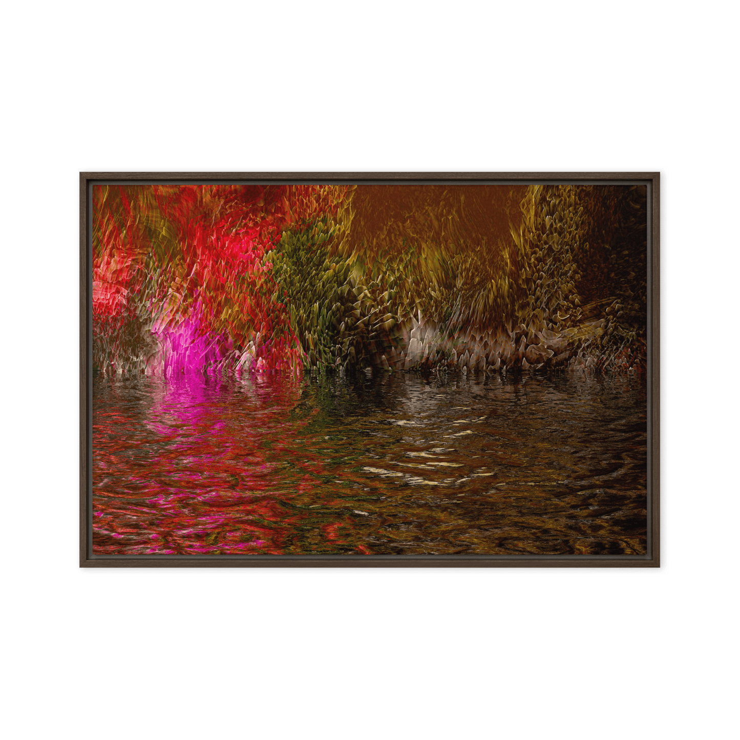 Mysterium II enigmatic abstract dark tones wall art- Barulins.shop
