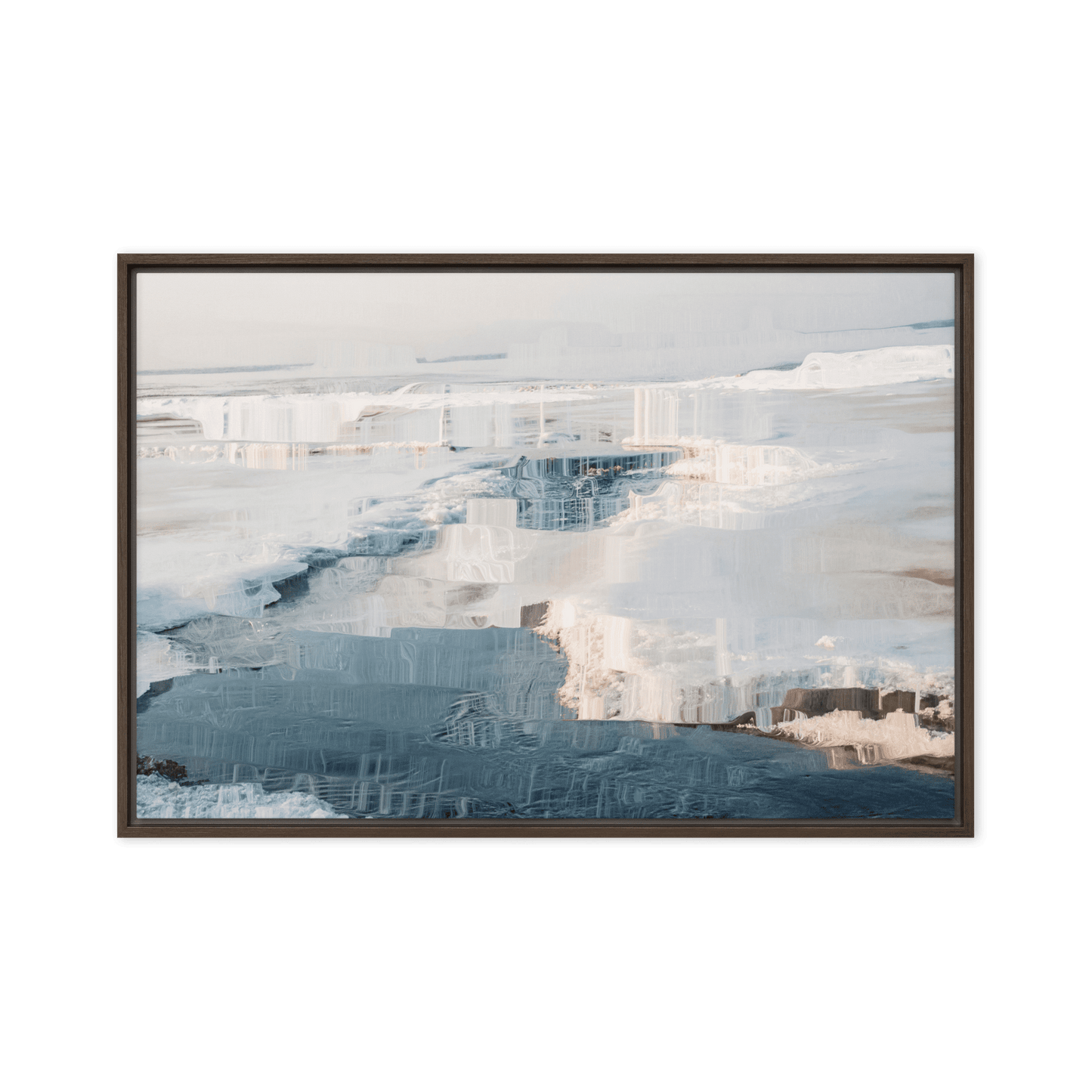 The Sea is in Ice arctic ocean frozen landscape wall art- Barulins.shop