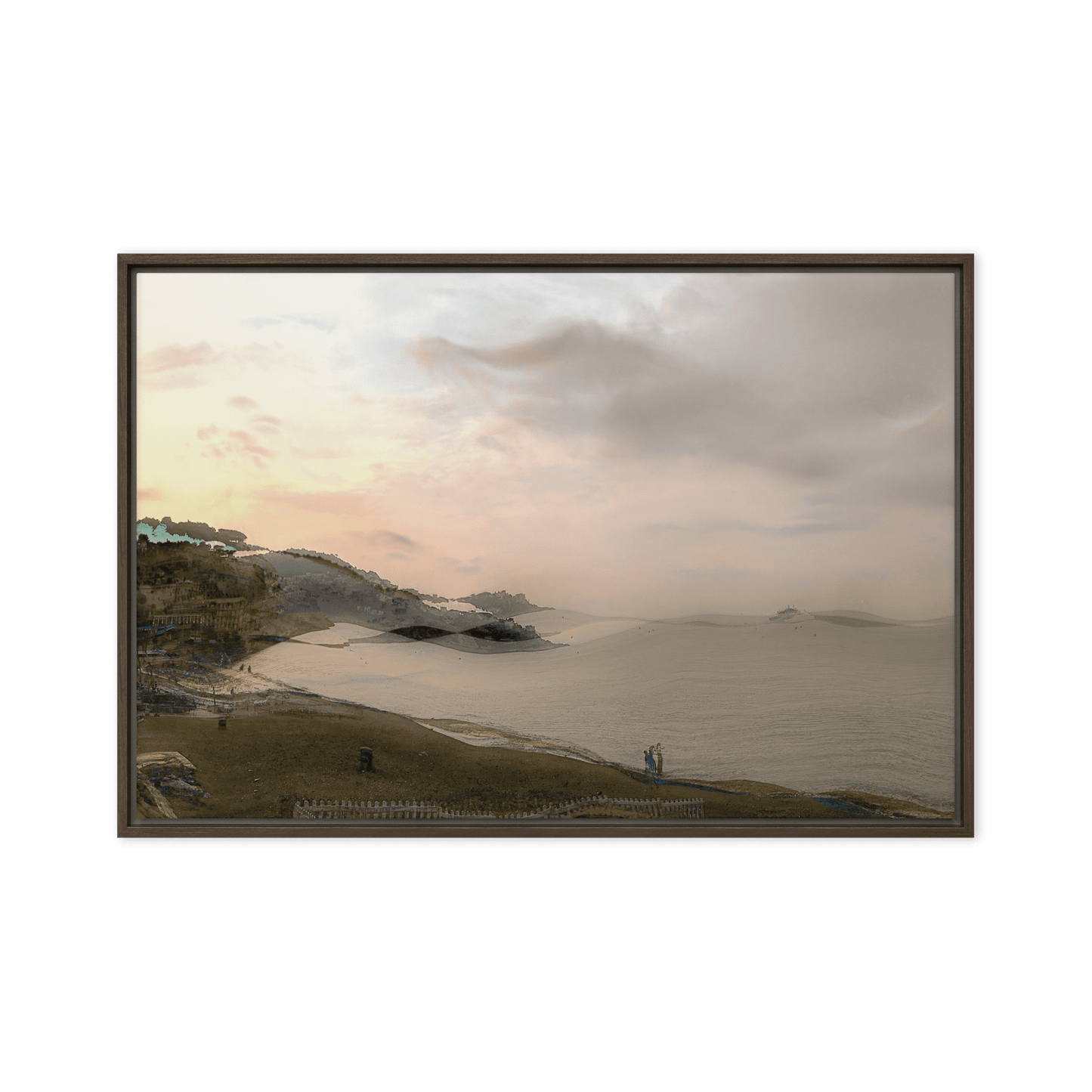 Nice Evening Beach French Riviera coastal sunset wall art- Barulins.shop
