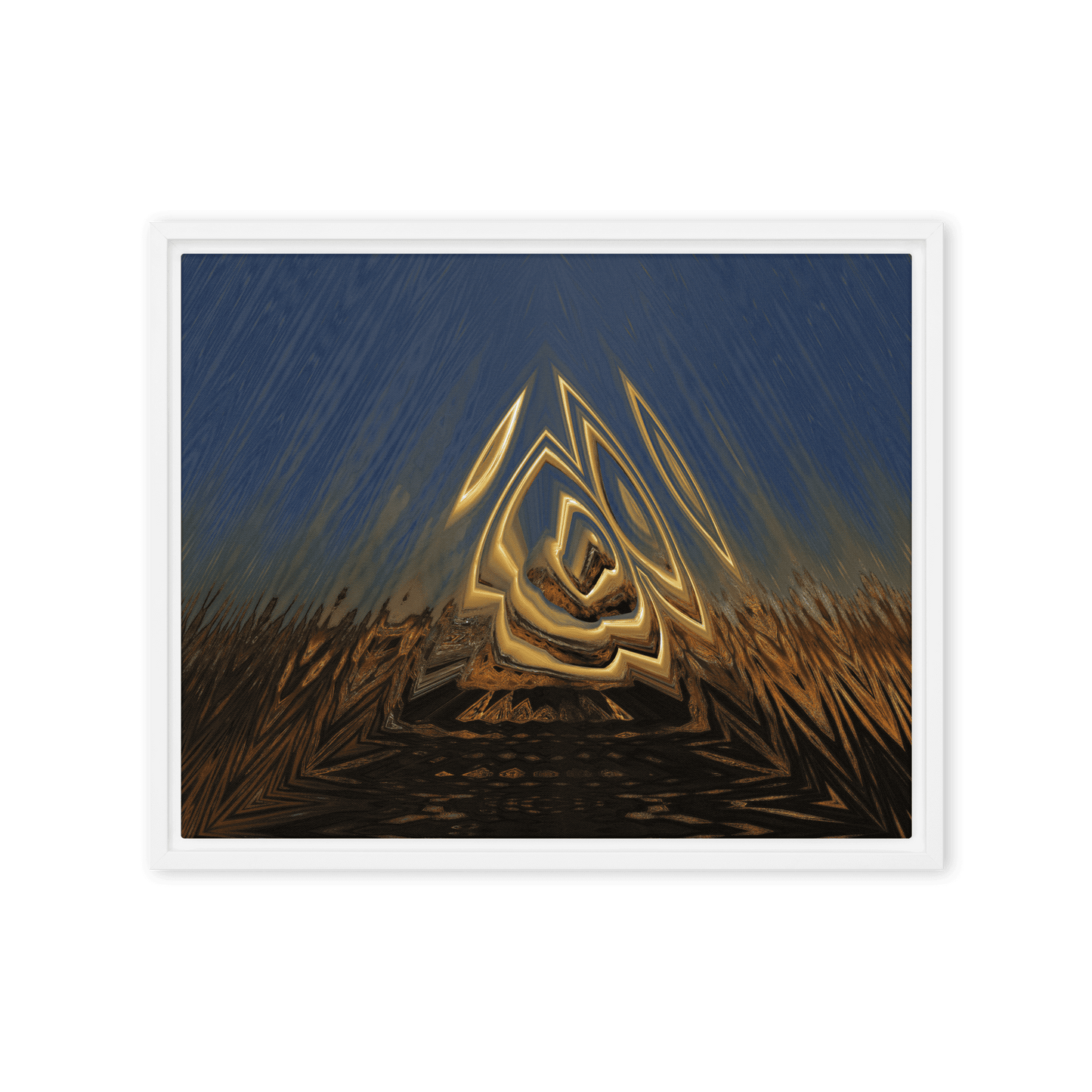 Somewhere Out There in the Sunset atmospheric sunset landscape wall art- Barulins.shop