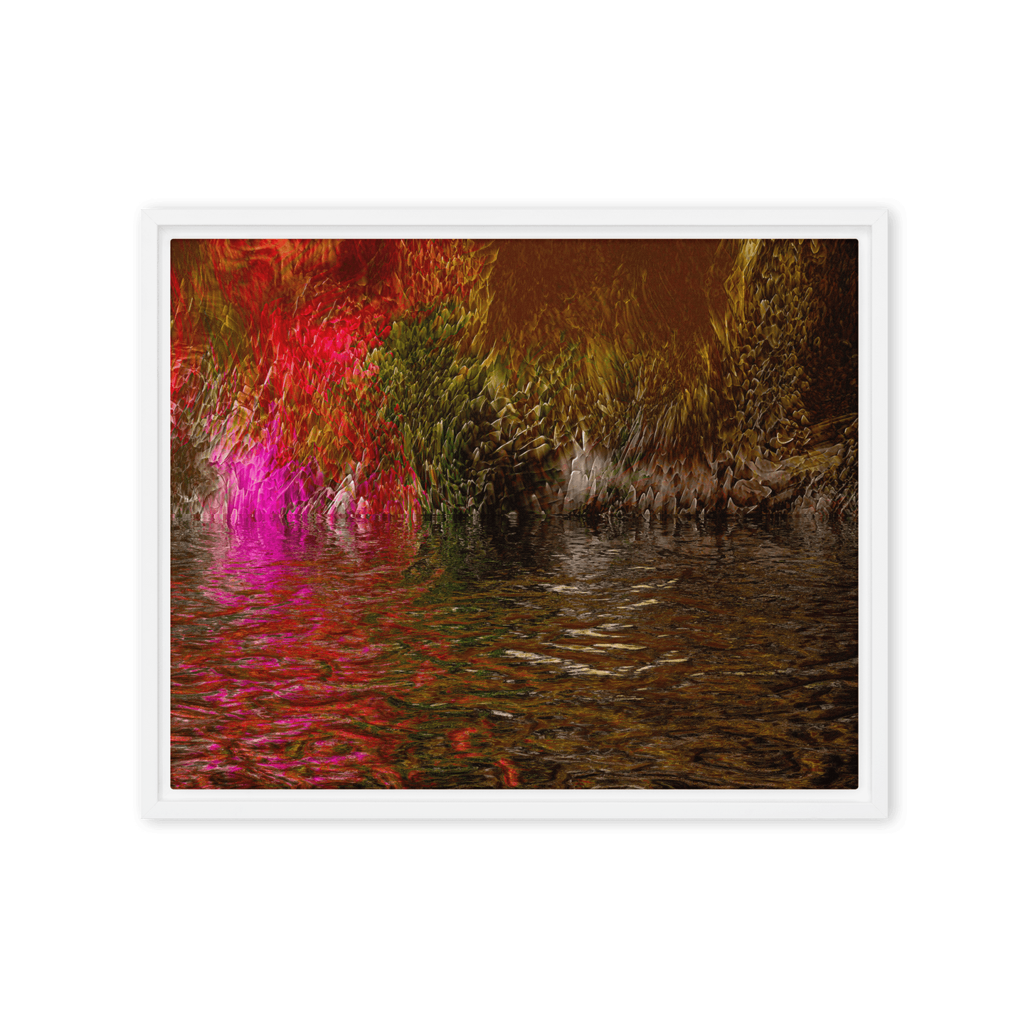 Mysterium II enigmatic abstract dark tones wall art- Barulins.shop