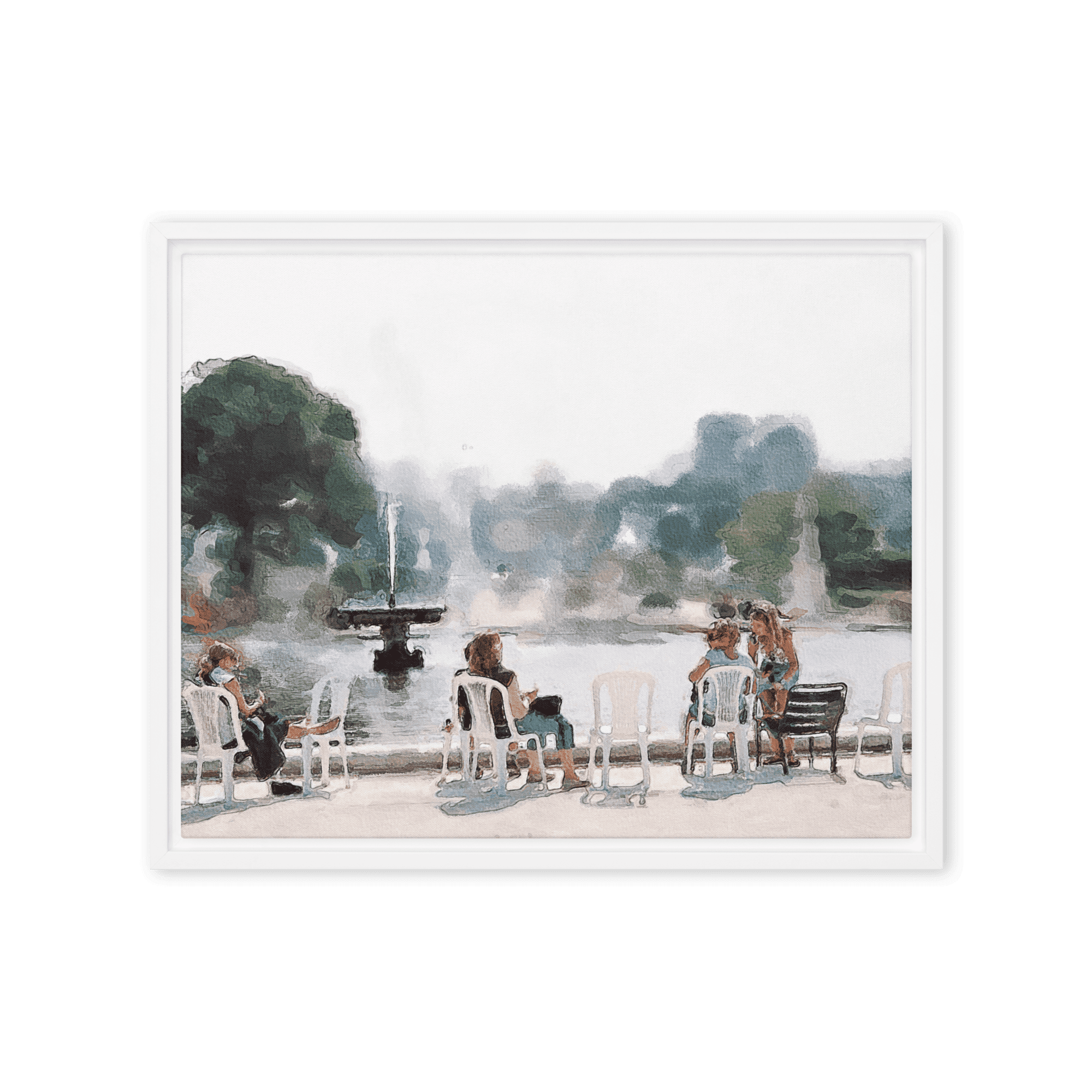 Le jardin des Tuileries. Hot June.