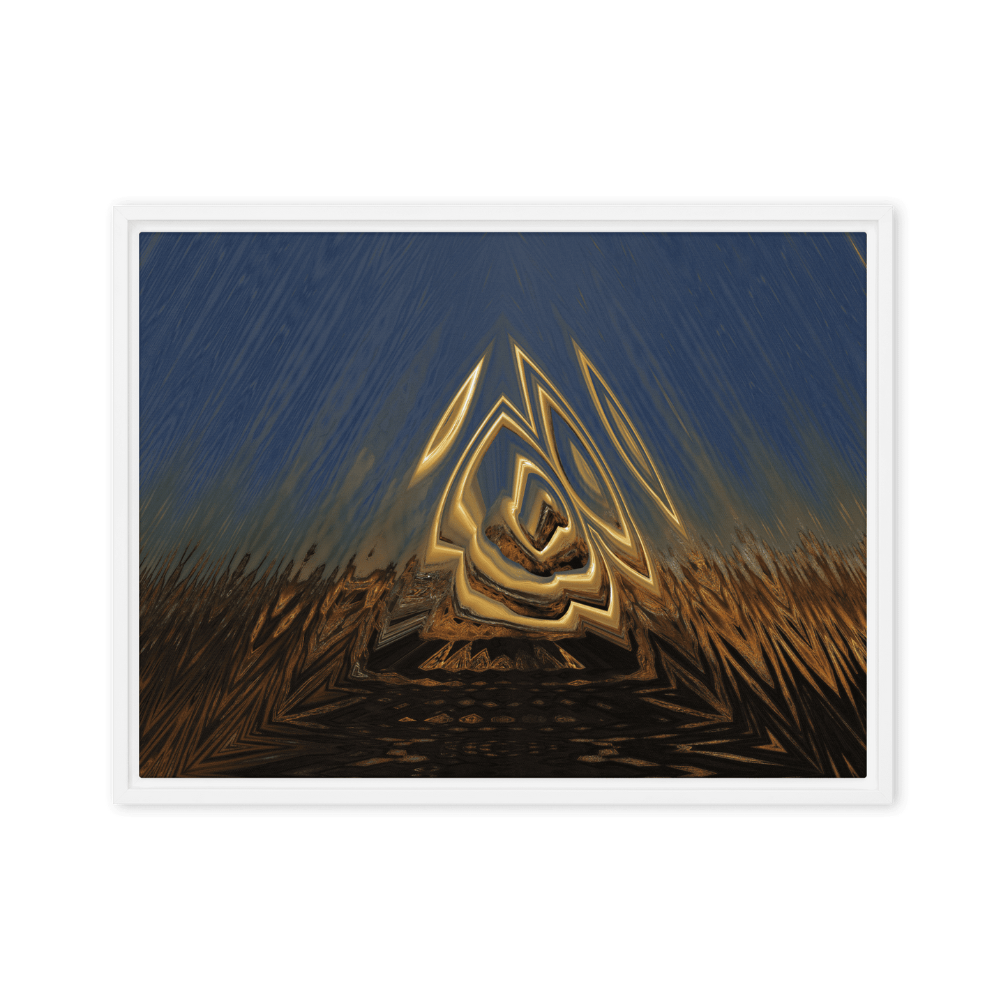 Somewhere Out There in the Sunset atmospheric sunset landscape wall art- Barulins.shop