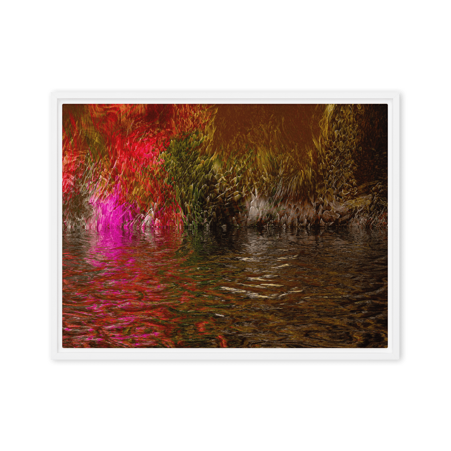 Mysterium II enigmatic abstract dark tones wall art- Barulins.shop