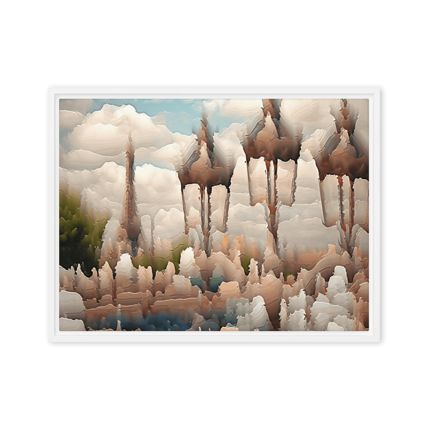 Paris Sweltering June romantic city street scene wall art- Barulins.shop