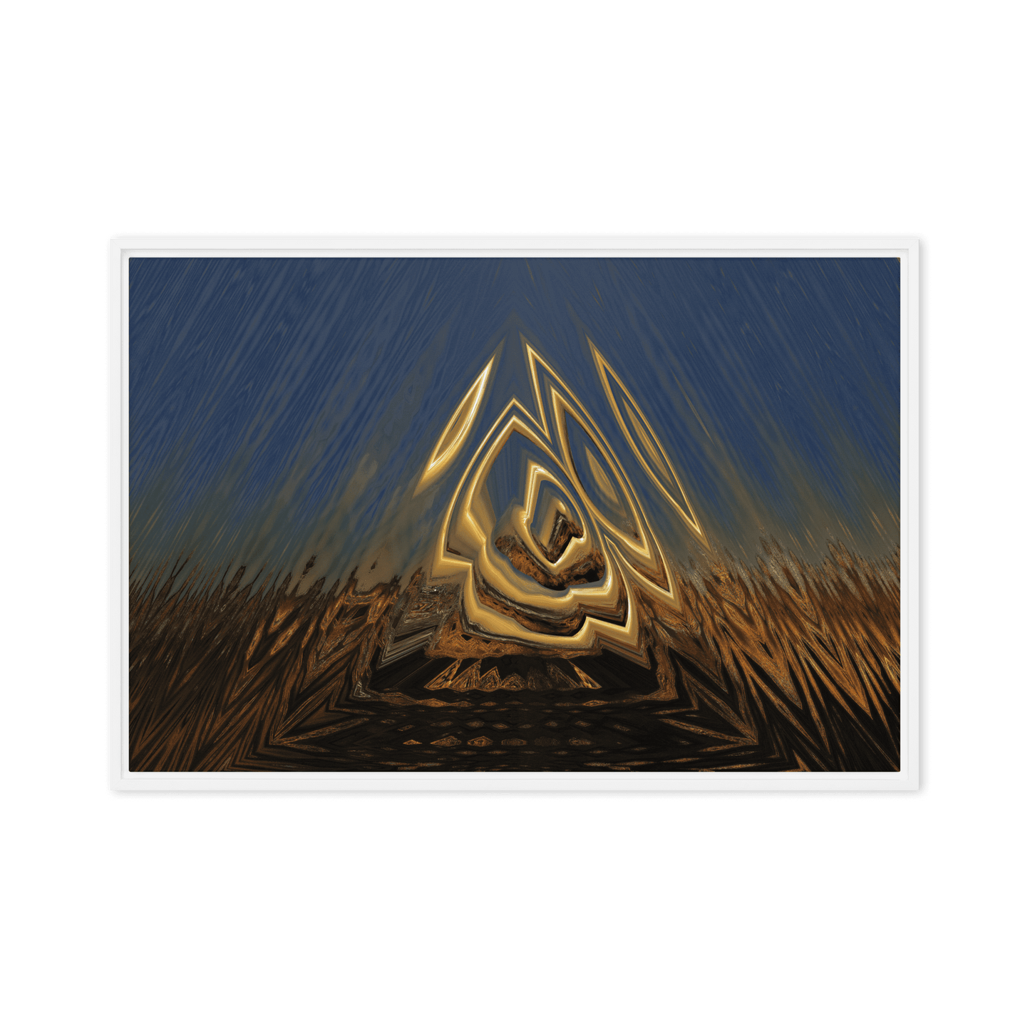 Somewhere Out There in the Sunset atmospheric sunset landscape wall art- Barulins.shop