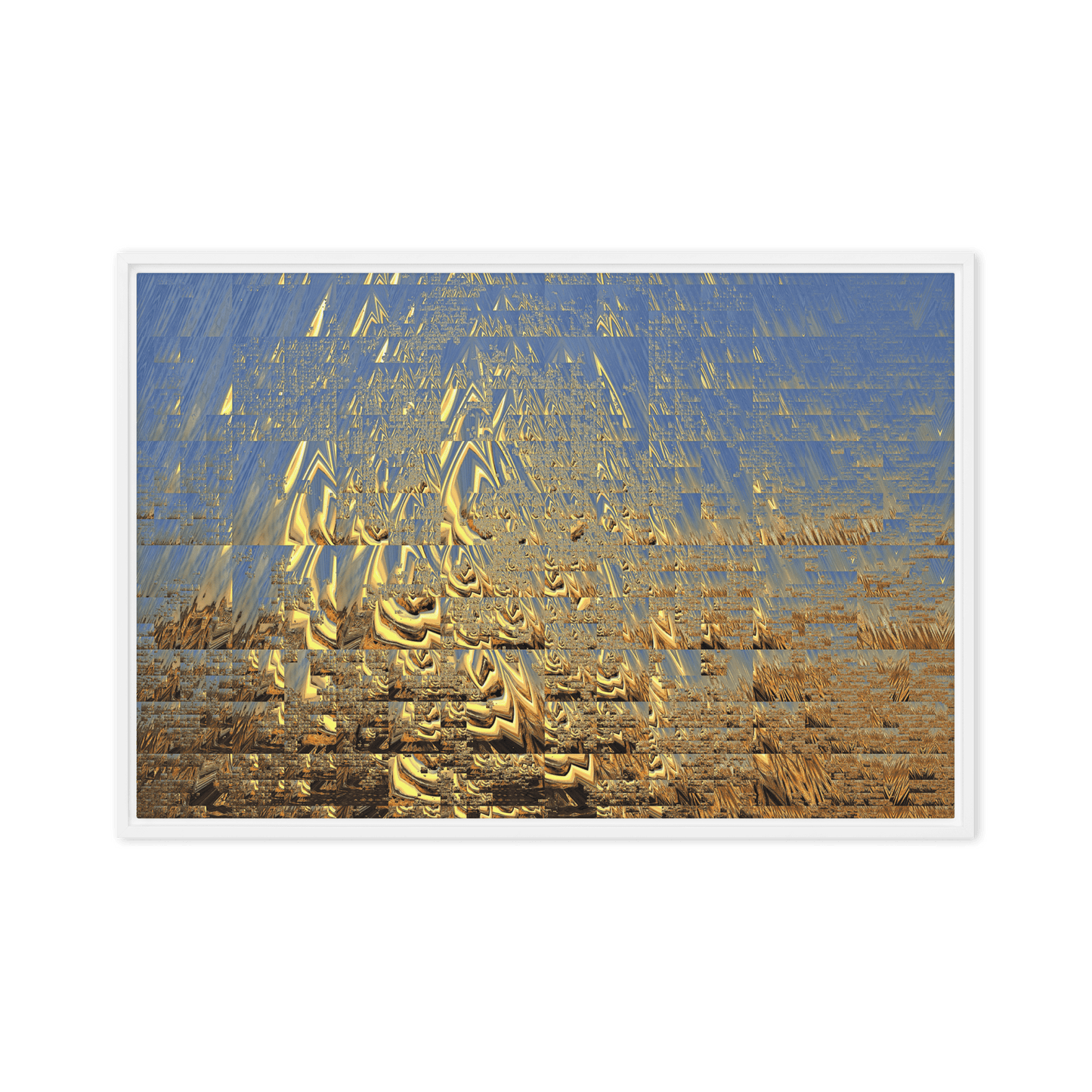 In the Golden Sunshine radiant nature painting yellow tones wall art- Barulins.shop