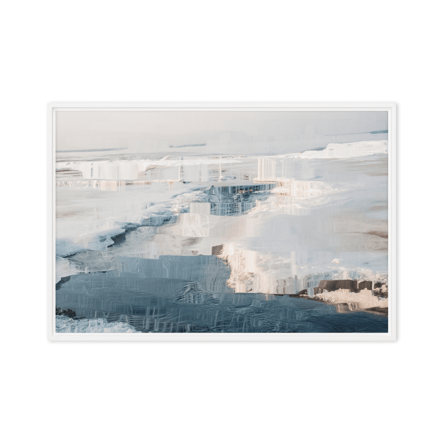 The Sea is in Ice arctic ocean frozen landscape wall art- Barulins.shop