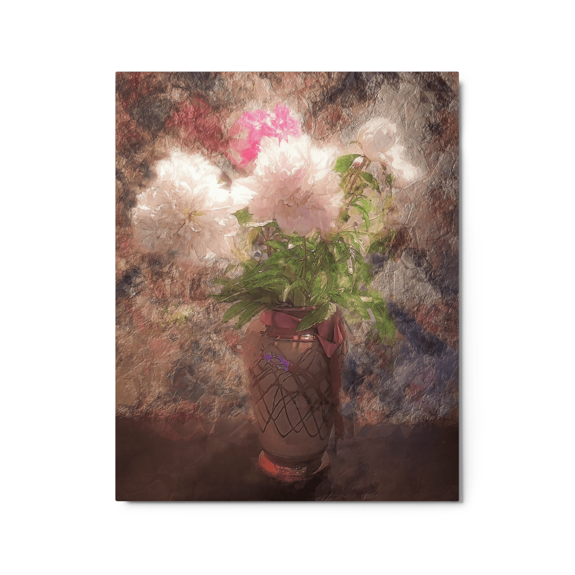 A Bouquet of Peonies floral painting pink peonies wall art- Barulins.shop