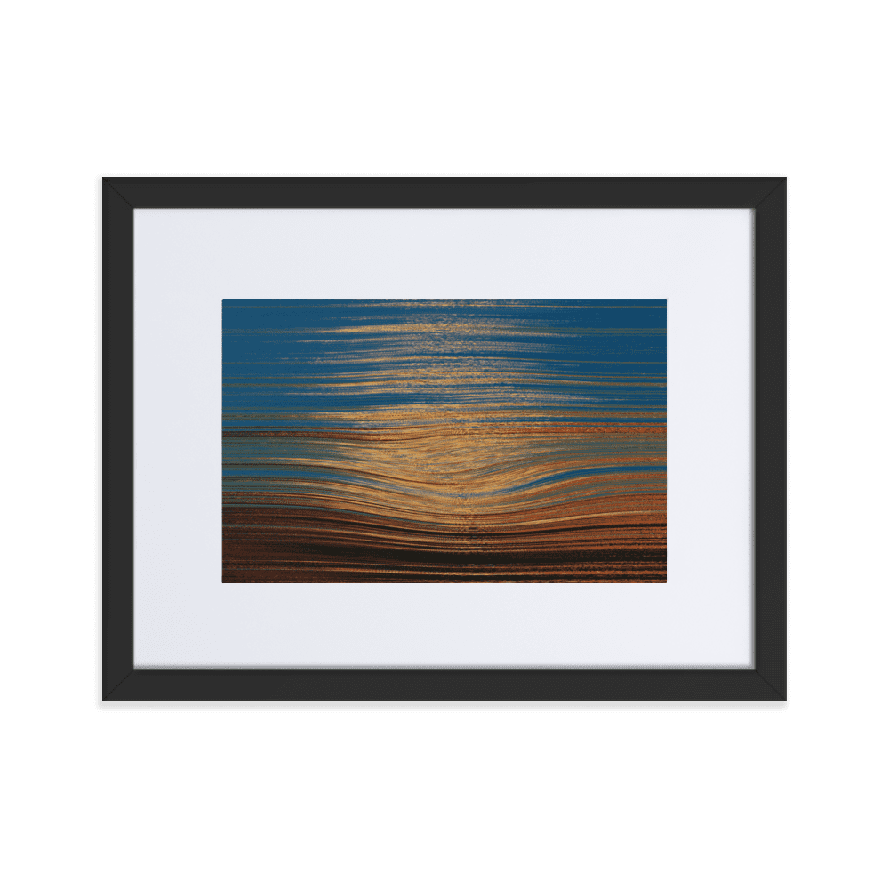 Sea Sunset tranquil coastal ocean sunset wall art- Barulins.shop