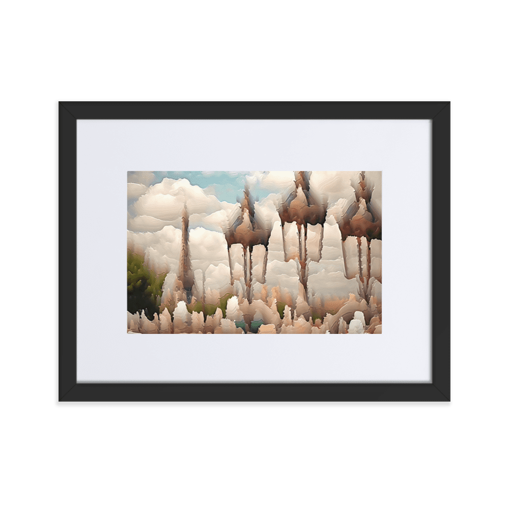 Paris Sweltering June romantic city street scene wall art- Barulins.shop