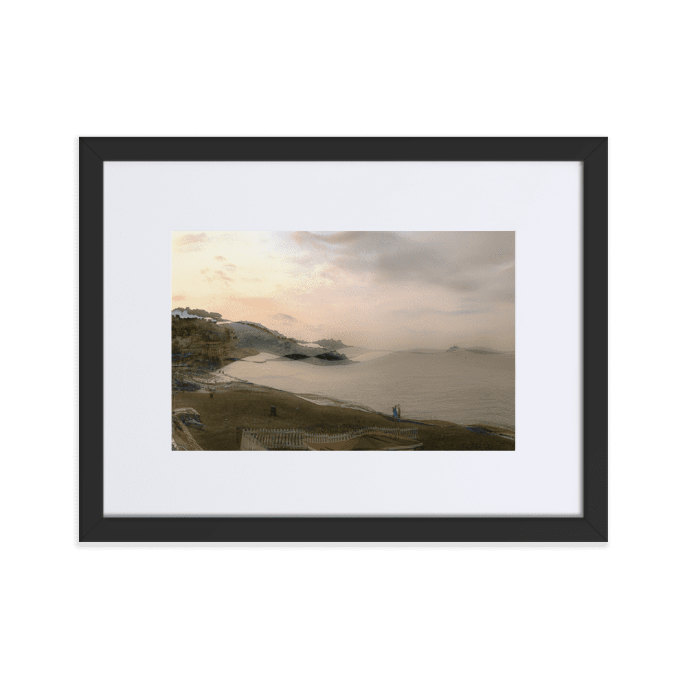 Nice Evening Beach French Riviera coastal sunset wall art- Barulins.shop
