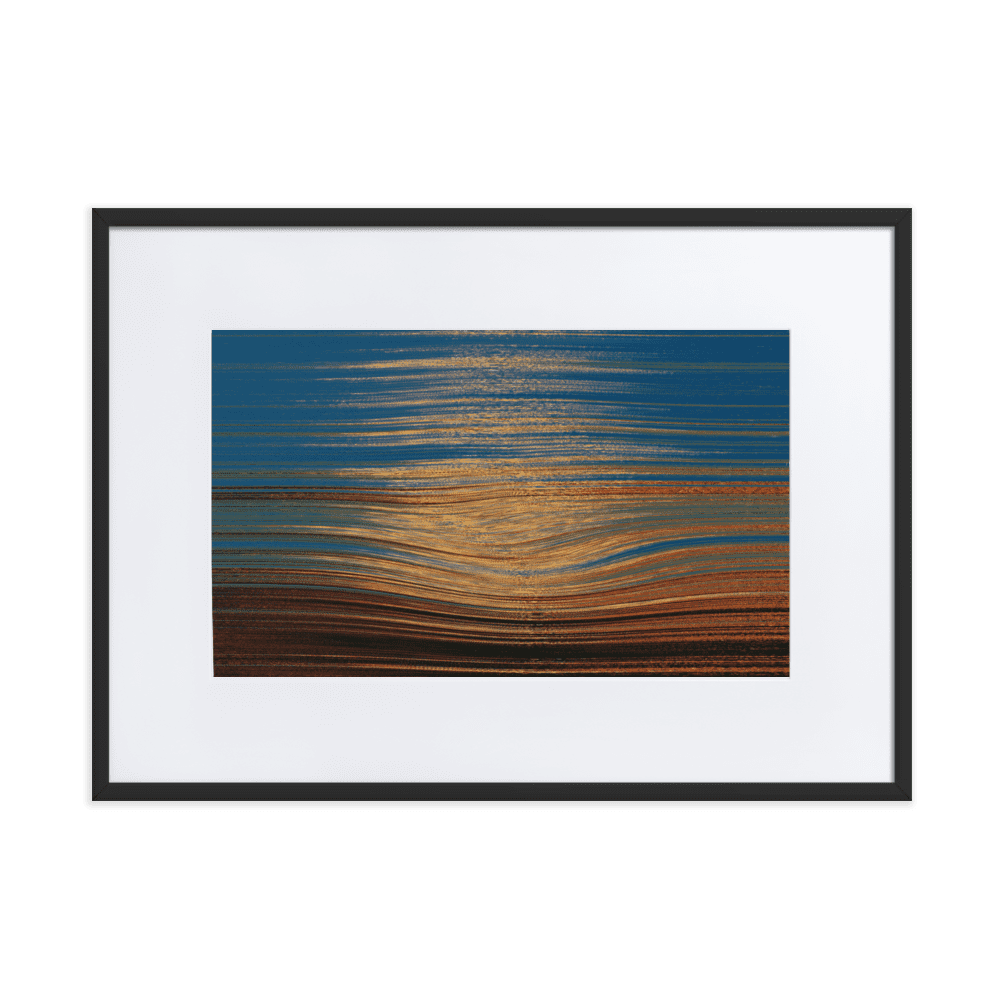 Sea Sunset tranquil coastal ocean sunset wall art- Barulins.shop