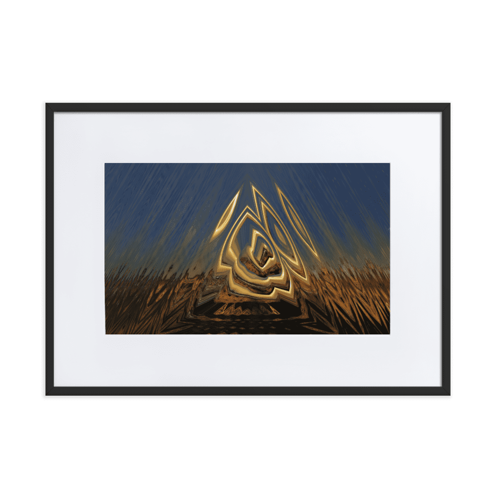 Somewhere Out There in the Sunset atmospheric sunset landscape wall art- Barulins.shop