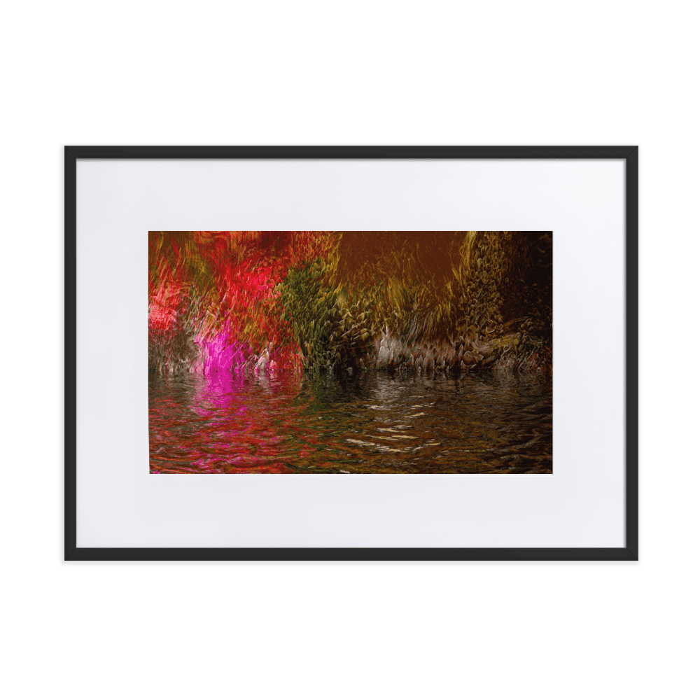 Mysterium II enigmatic abstract dark tones wall art- Barulins.shop