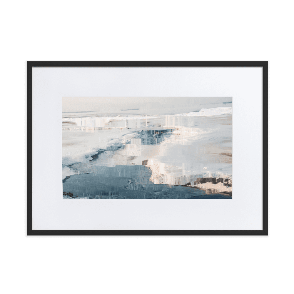 The Sea is in Ice arctic ocean frozen landscape wall art- Barulins.shop