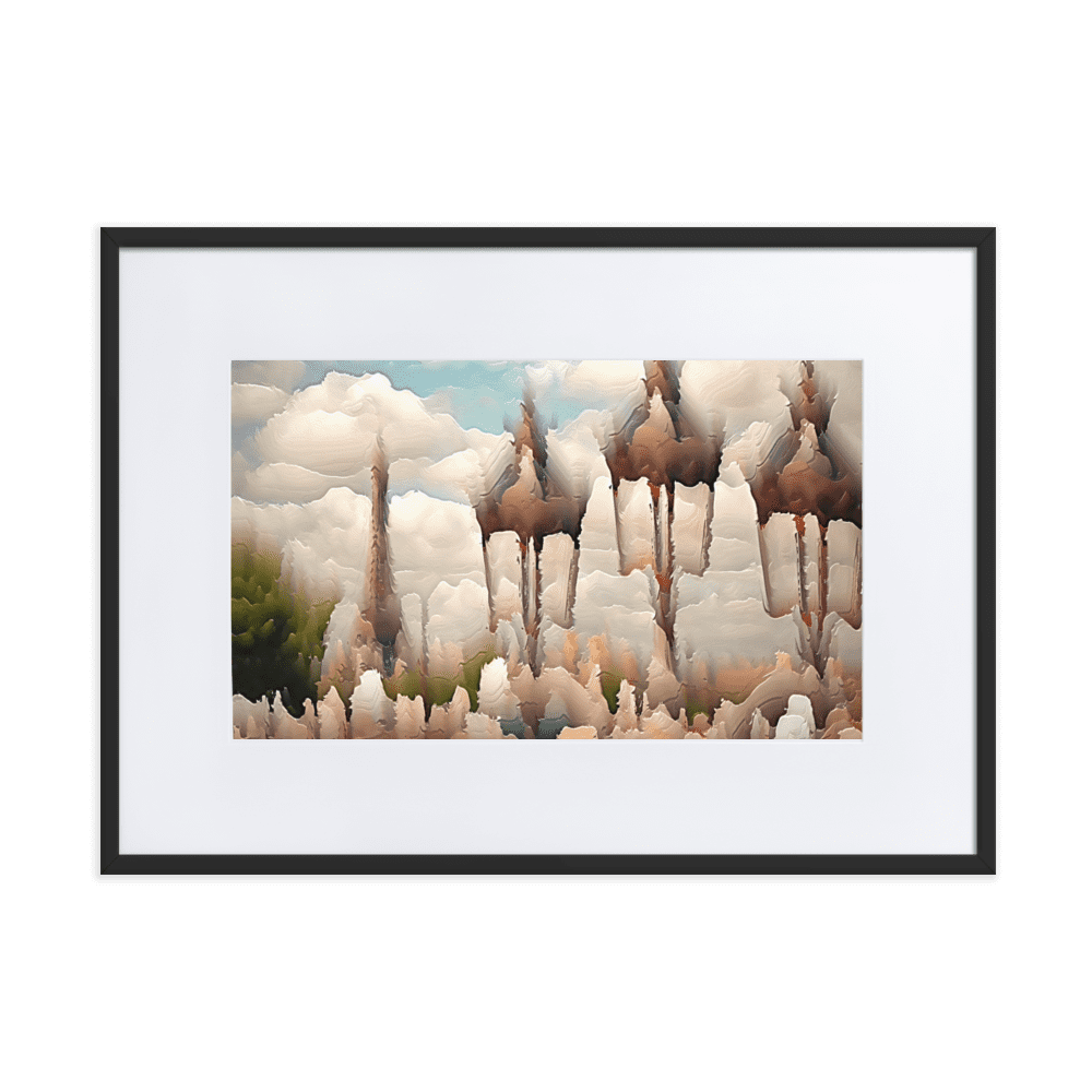 Paris Sweltering June romantic city street scene wall art- Barulins.shop