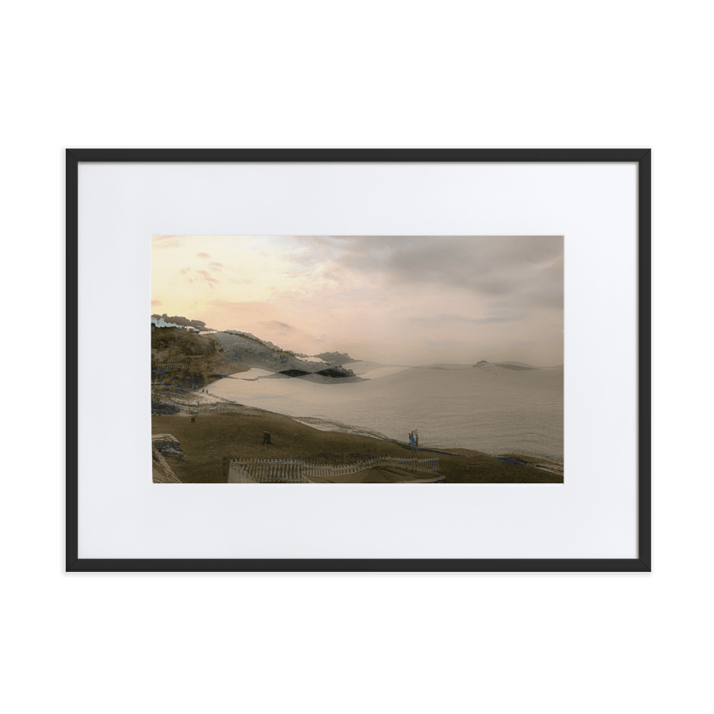 Nice Evening Beach French Riviera coastal sunset wall art- Barulins.shop