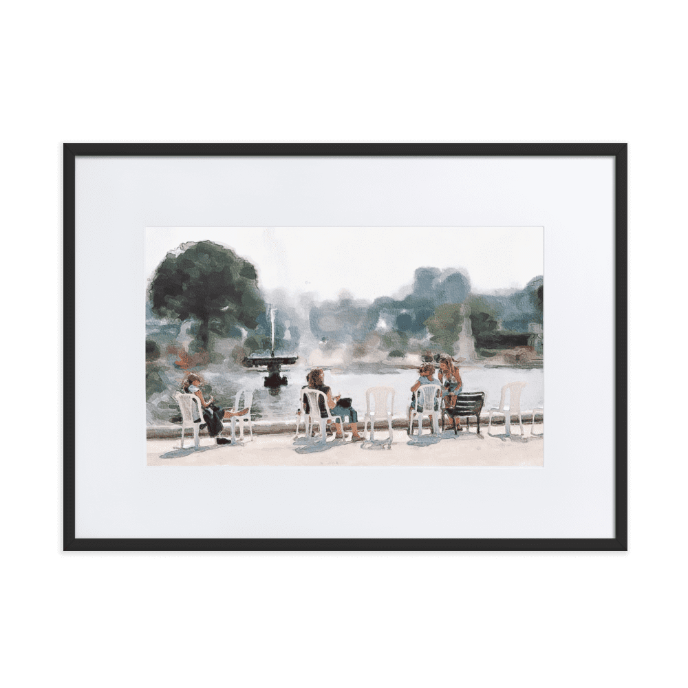 Le jardin des Tuileries. Hot June.