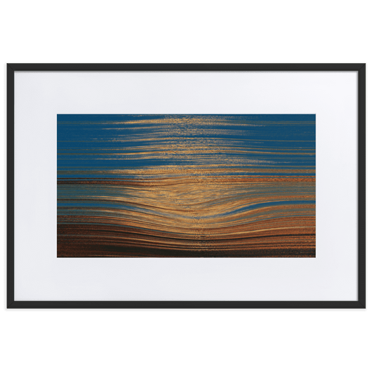 Sea Sunset tranquil coastal ocean sunset wall art- Barulins.shop