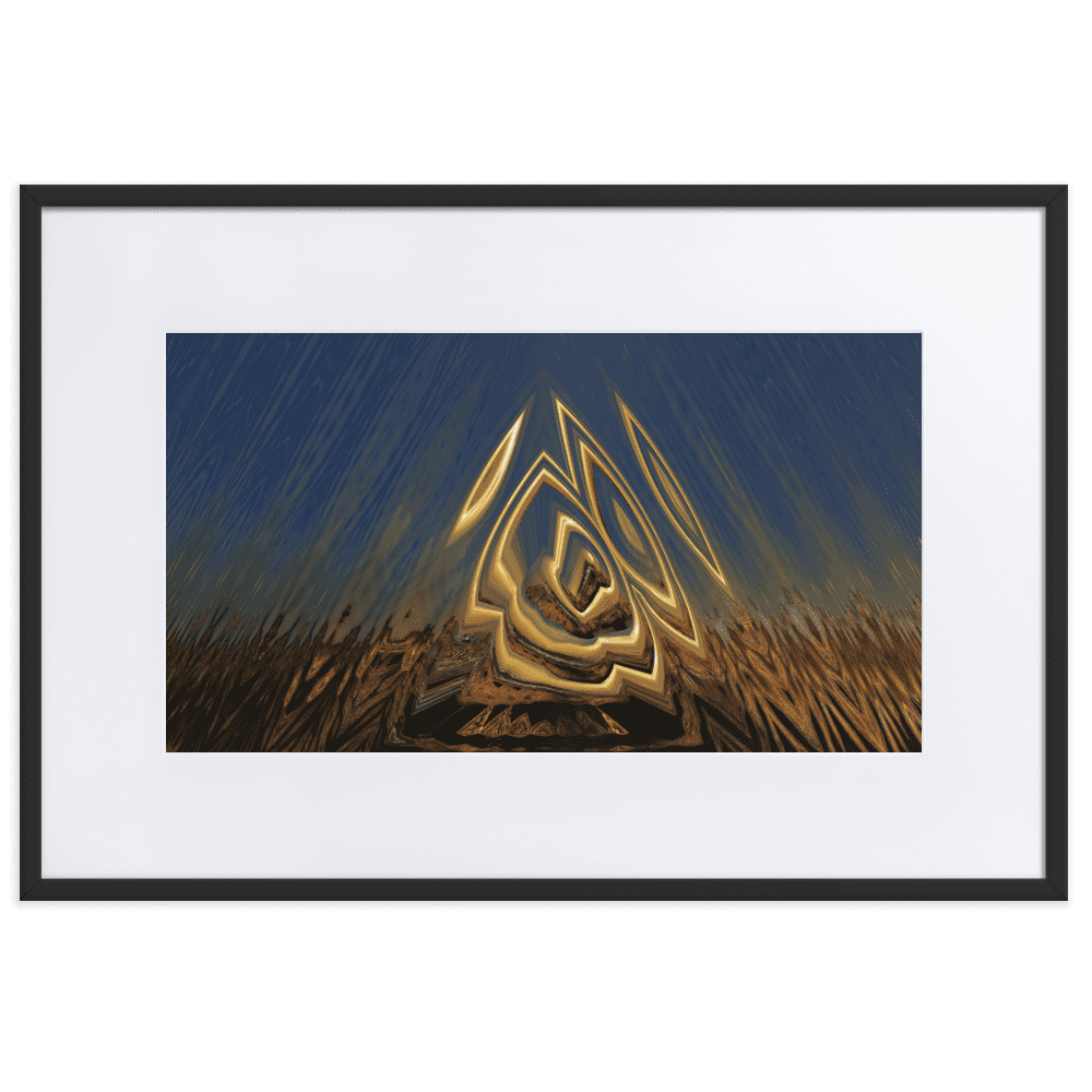 Somewhere Out There in the Sunset atmospheric sunset landscape wall art- Barulins.shop