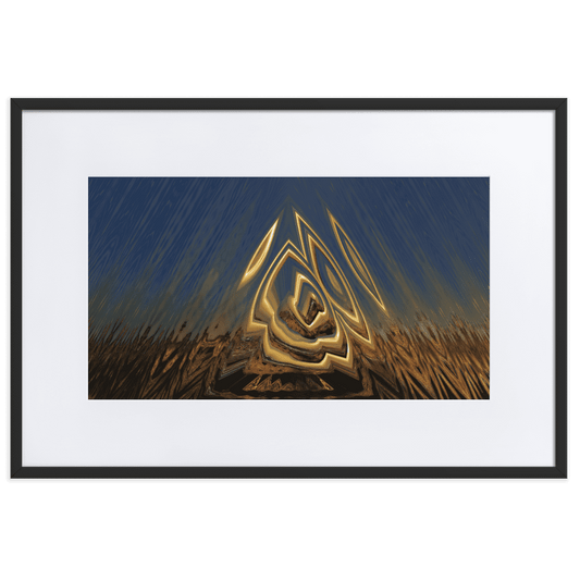 Somewhere Out There in the Sunset atmospheric sunset landscape wall art- Barulins.shop