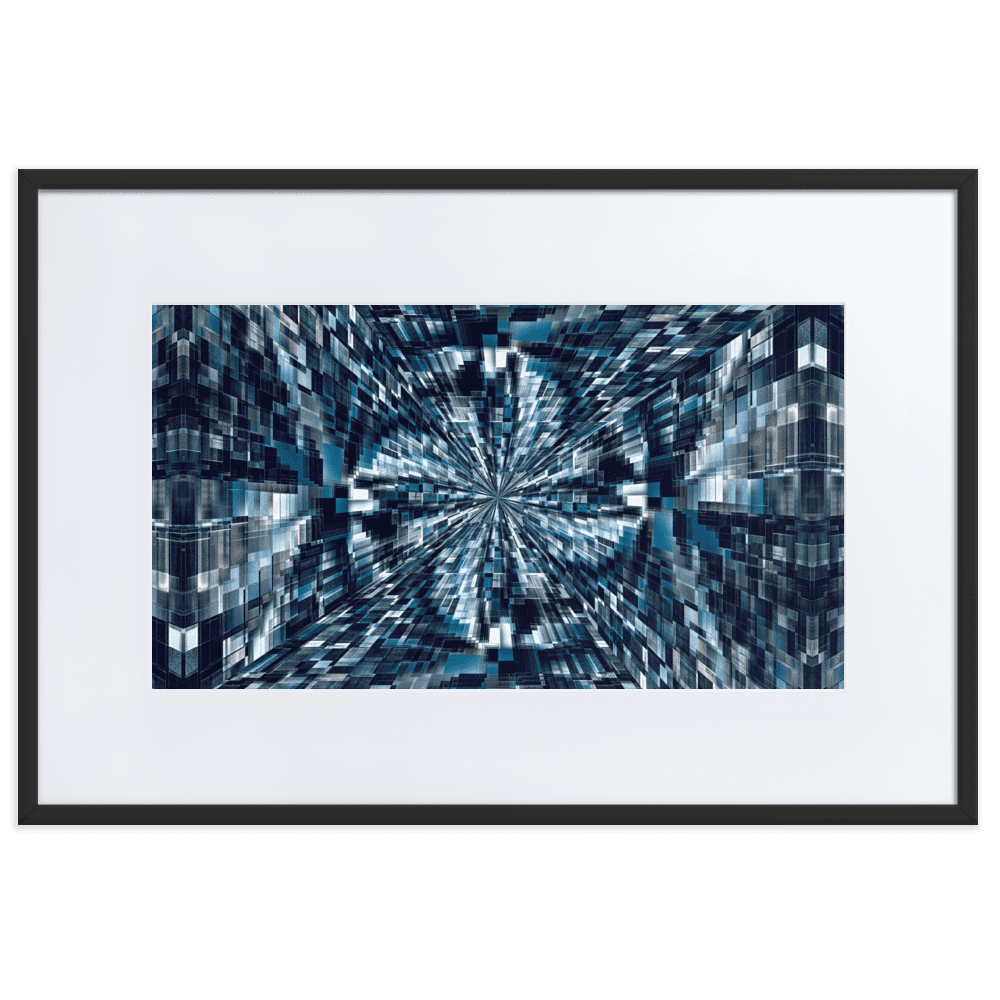 Night City urban nightscape city lights wall art- Barulins.shop