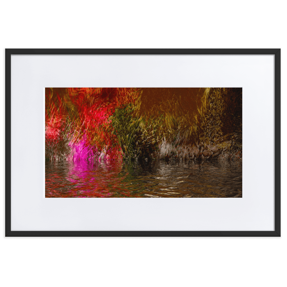 Mysterium II enigmatic abstract dark tones wall art- Barulins.shop