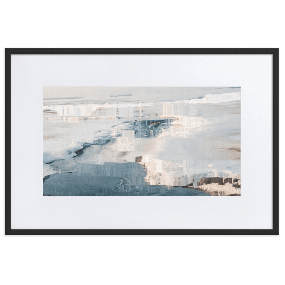 The Sea is in Ice arctic ocean frozen landscape wall art- Barulins.shop
