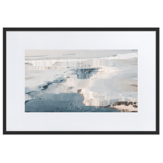 The Sea is in Ice arctic ocean frozen landscape wall art- Barulins.shop