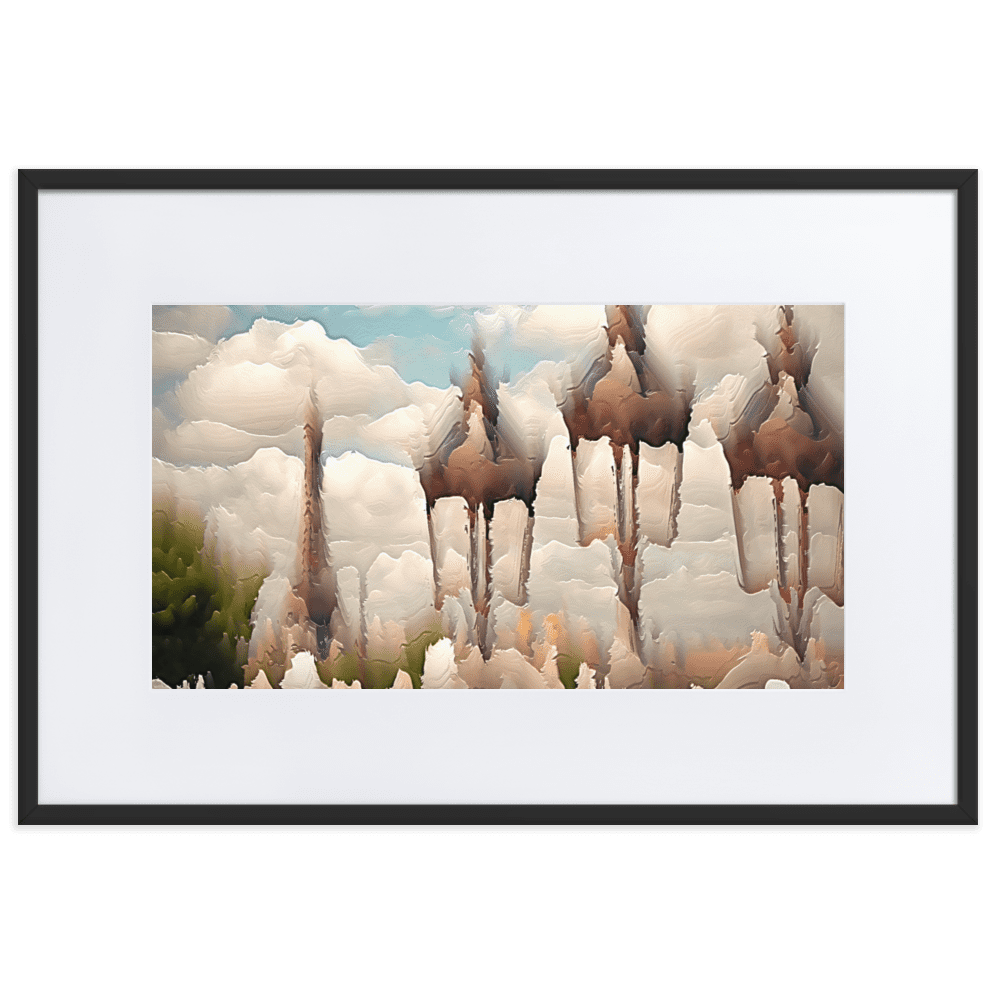 Paris Sweltering June romantic city street scene wall art- Barulins.shop