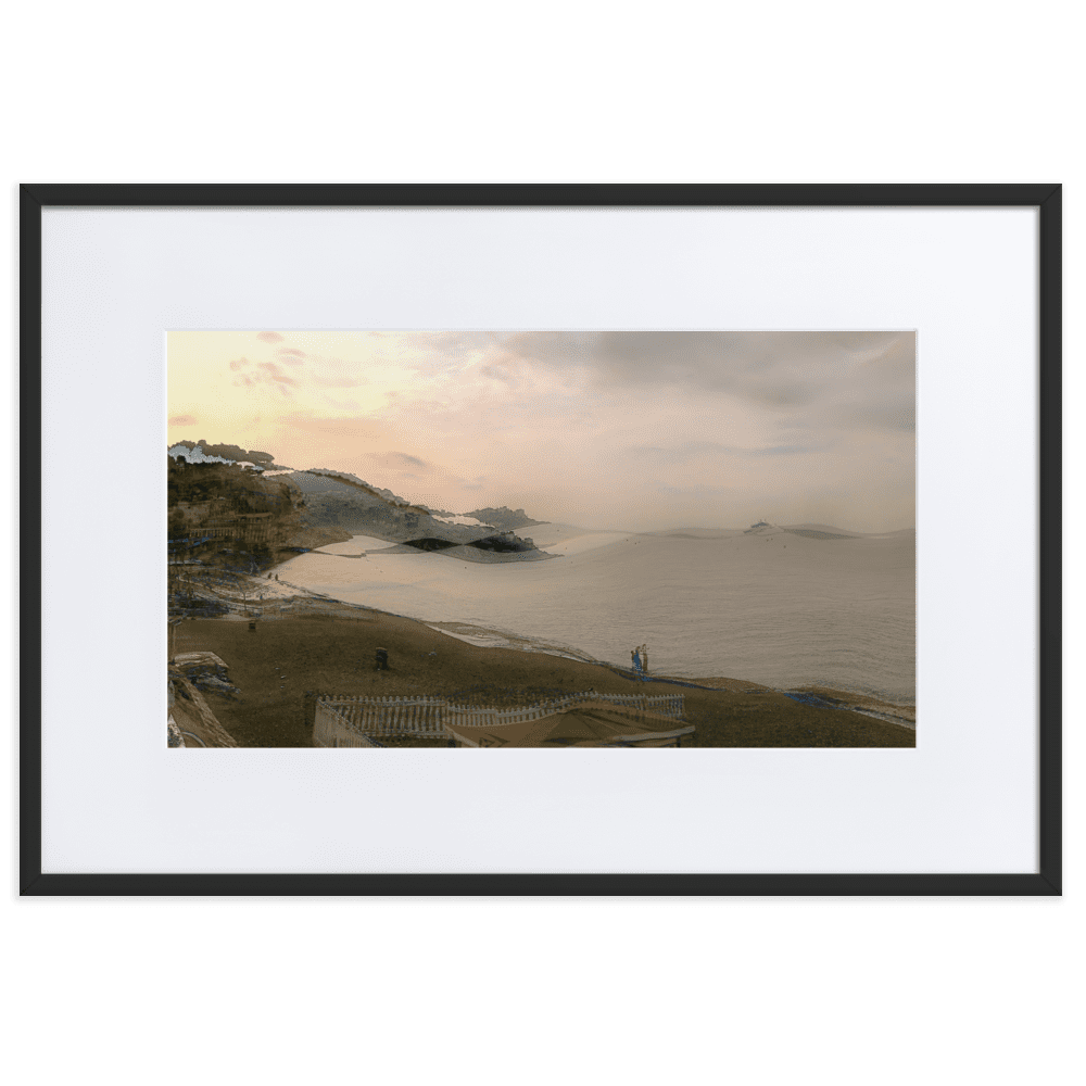Nice Evening Beach French Riviera coastal sunset wall art- Barulins.shop