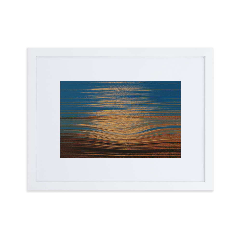 Sea Sunset tranquil coastal ocean sunset wall art- Barulins.shop