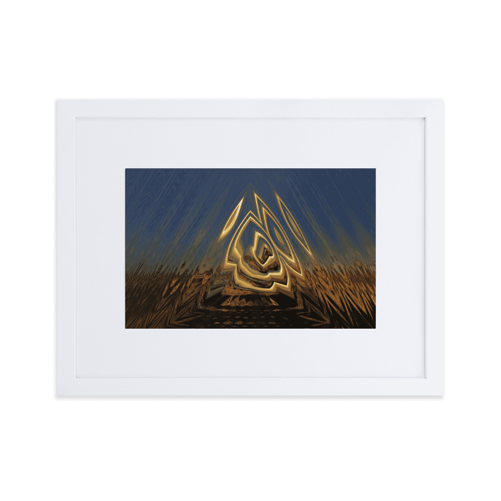 Somewhere Out There in the Sunset atmospheric sunset landscape wall art- Barulins.shop
